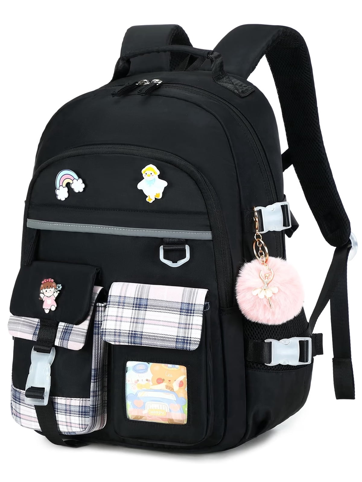 best computer laptop backpack for girls BIKROD Travel Backpack, 17 Inch Extra Large School Backpacks Teen Boys and Girls, Black Water Resistant Women Back Pack, Business Men Sturdy Bag : Clothing, Shoes & Jewelry Device Compatibility BICPSRO Classic School Backpack for