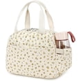 thumbnail image 1 of AO ALI VICTORY Lunch Box Lunch Bag Insulated Lunchbox Cute Reusable Lunch Tote bags for School Work Picnic for Kids Girls Women（Beige Floral）, 1 of 8