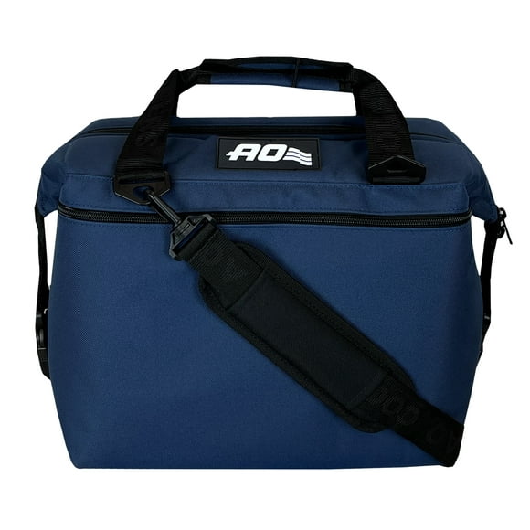 AO Coolers 12 cans CANVAS Soft-Sided Cooler, Navy Blue