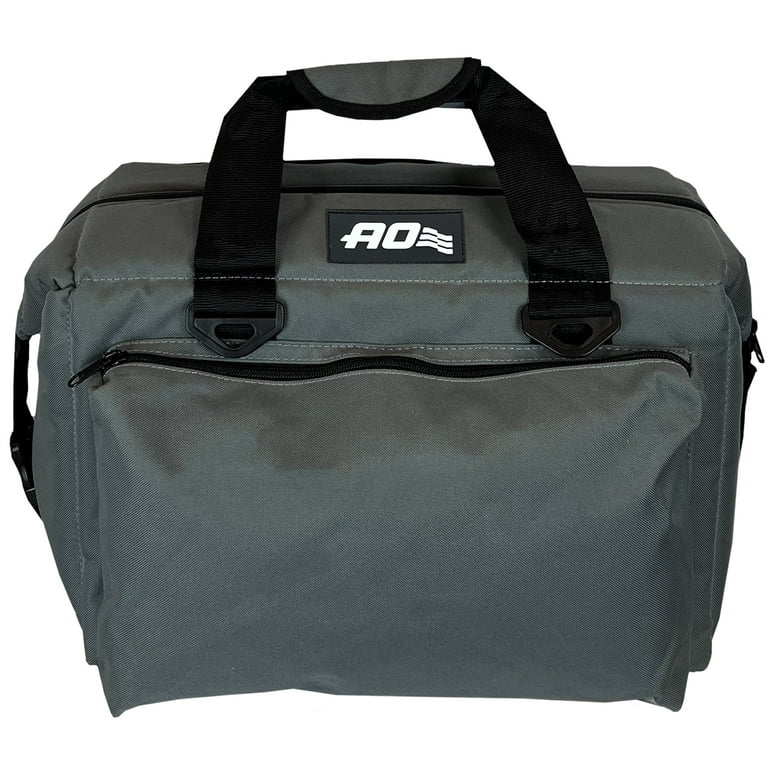 AO Coolers 24 cans Deluxe cansvas Soft-Sided Cooler, Charcoal Gray