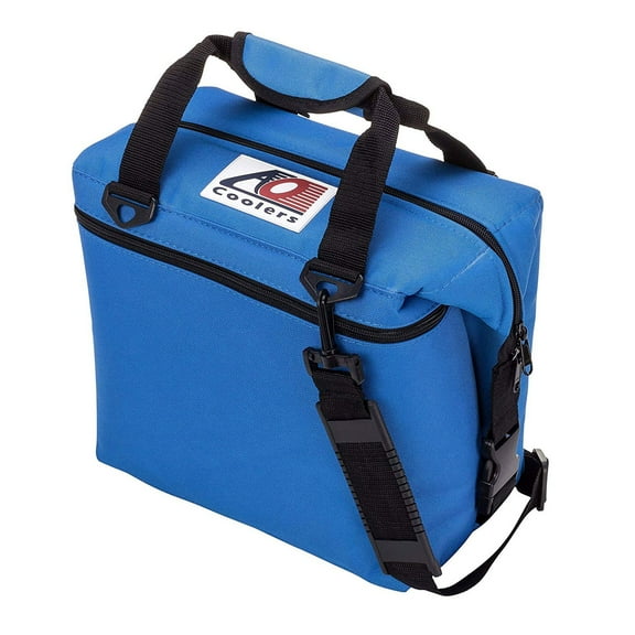 AO Coolers AO24CH 24 Can Soft Cooler with High-Density Insulation, Royal Blue