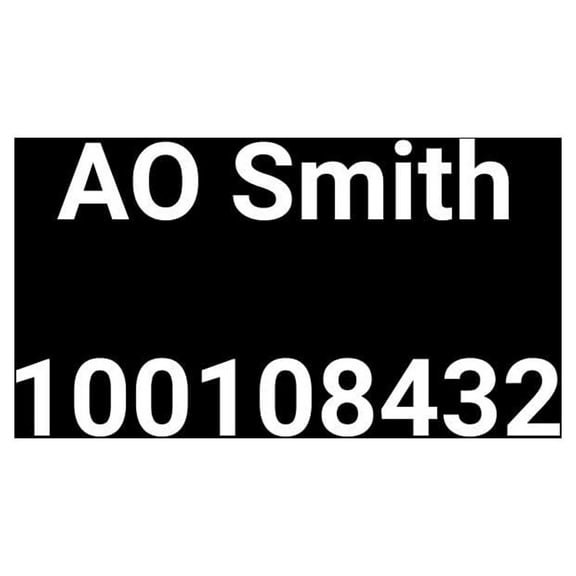 AO Smith 100108432 - K,GAS CONTROL VALVE,COMMERCIAL,NATURAL