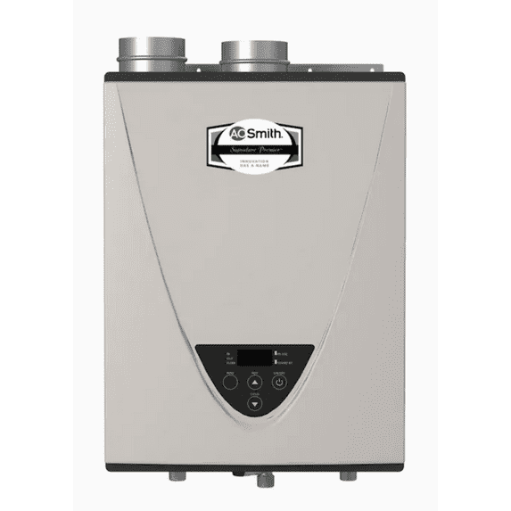AO Smith GT-340-NI 180000 BTU NOx Condensing Indoor Natural Gas Tankless Water Heater