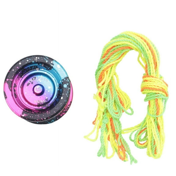 AO1 New Butterfly Metal Alloy Aluminum Yoyo Professional with 10 Ball Kk Bearing High Speed Yo Yo Classic Toys 4 Alloy Black Pink Blue,1 x Yoyo