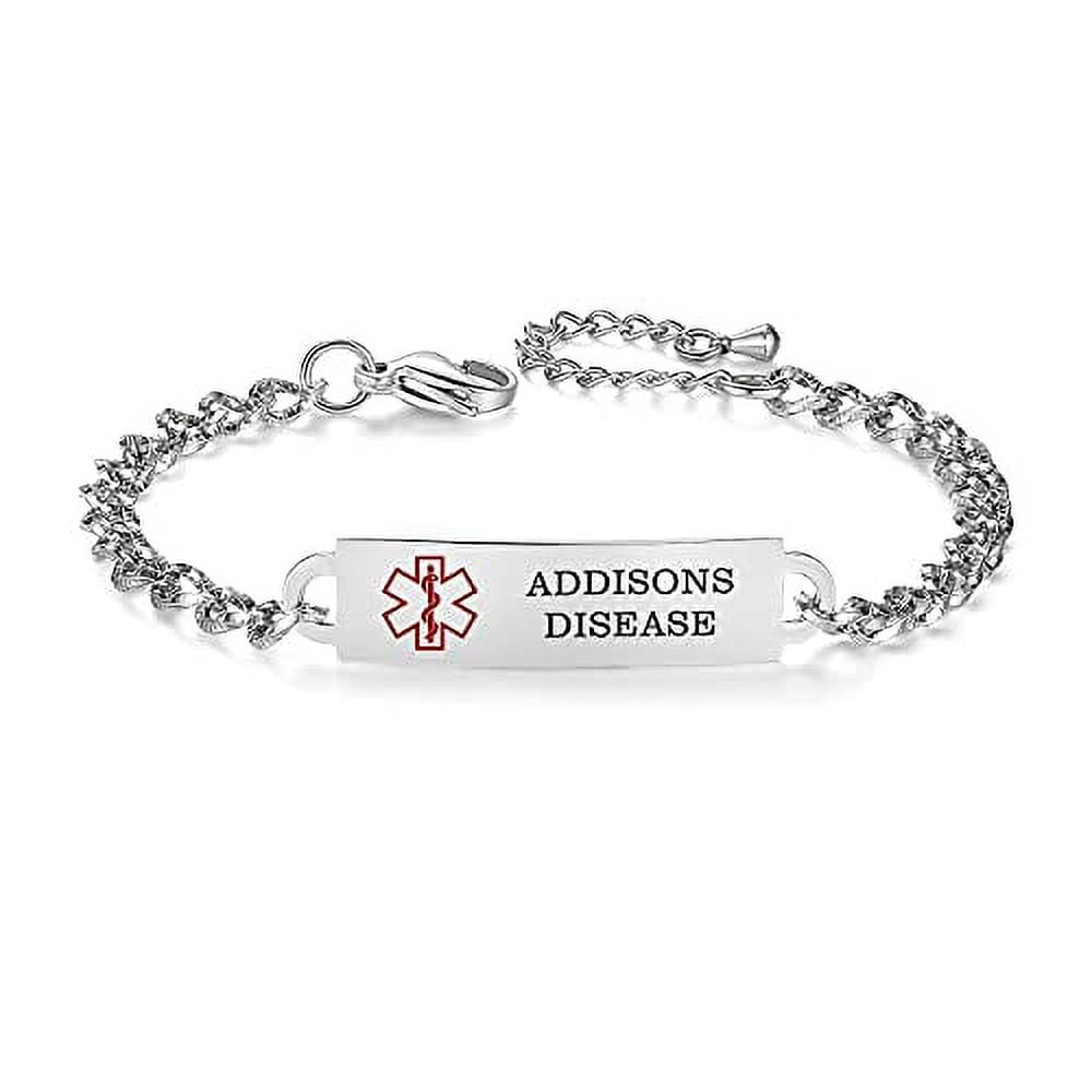 Addison's disease medical alert bracelet deals
