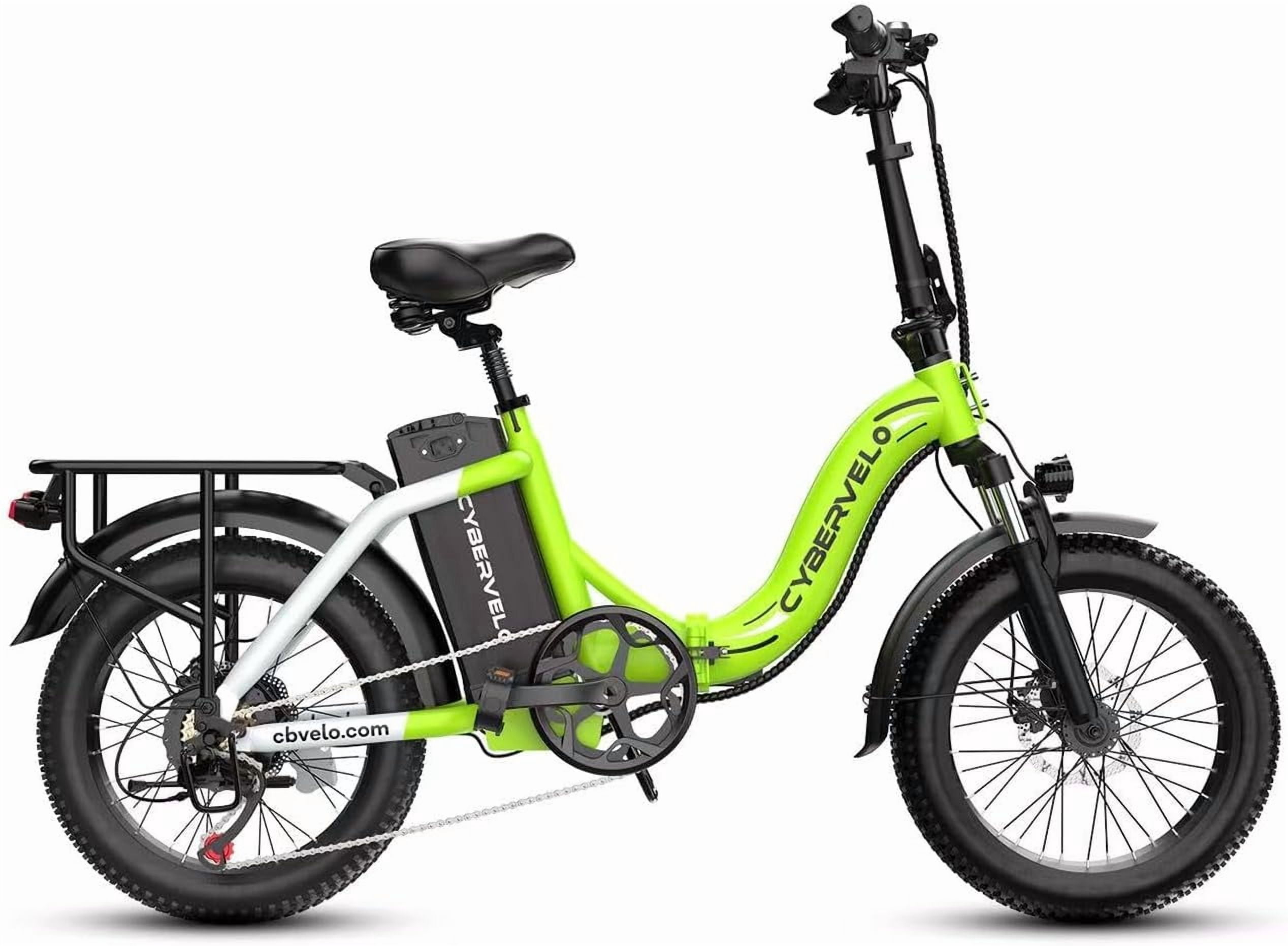 Aoango 1000W(1500W Peak) Folding Electric Bike, 48V 20.8AH Removable ...