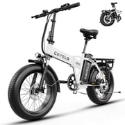 AOANGO Folding Electric Bike for Adults, 48V 20.8AH Removable Battery, 20"Fat Tire Ebike for adults, 7 Speed, up to 80 Miles Range ,Adult Electric Bicycles for Commute