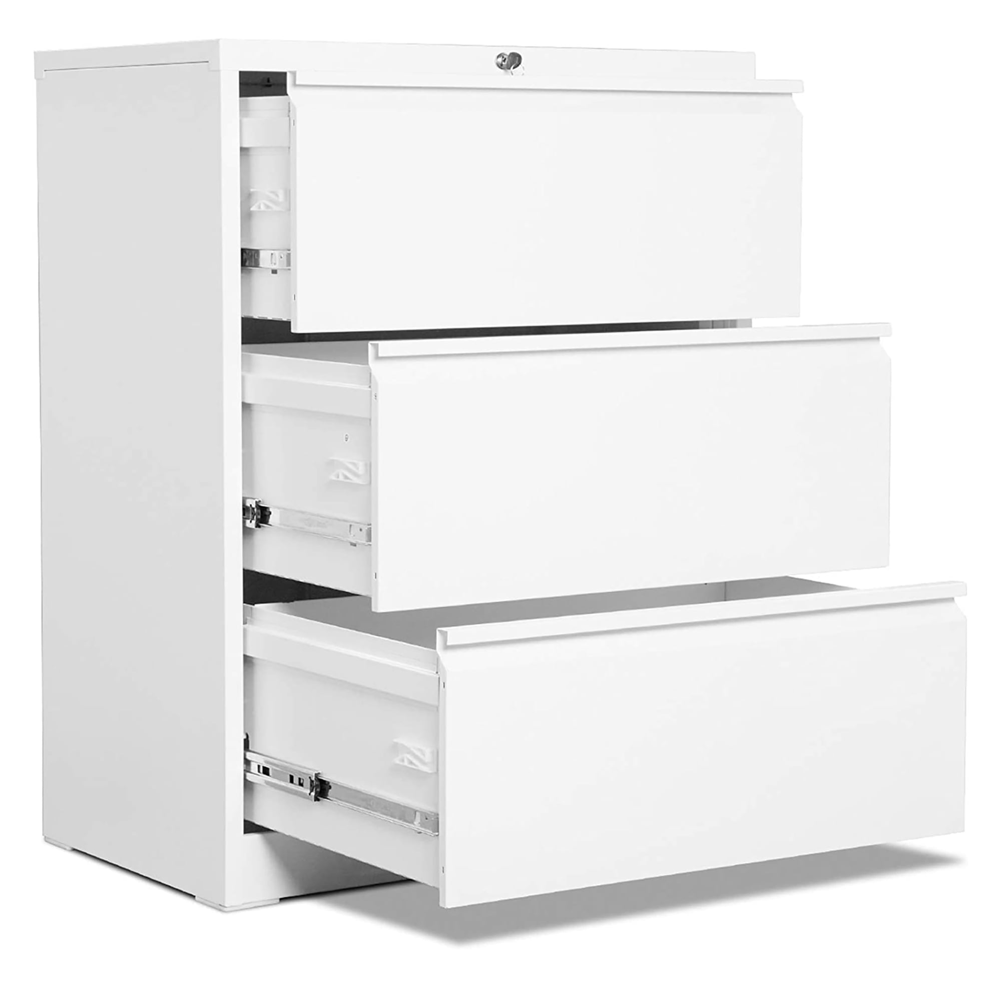 AOBABO 3 Drawer Lateral File with Lock for Letter Size Paper
