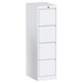 thumbnail image 1 of AOBABO 4 Drawer Vertical Metal File Cabinet w/ Lock, Fully Assembled, White, 1 of 12