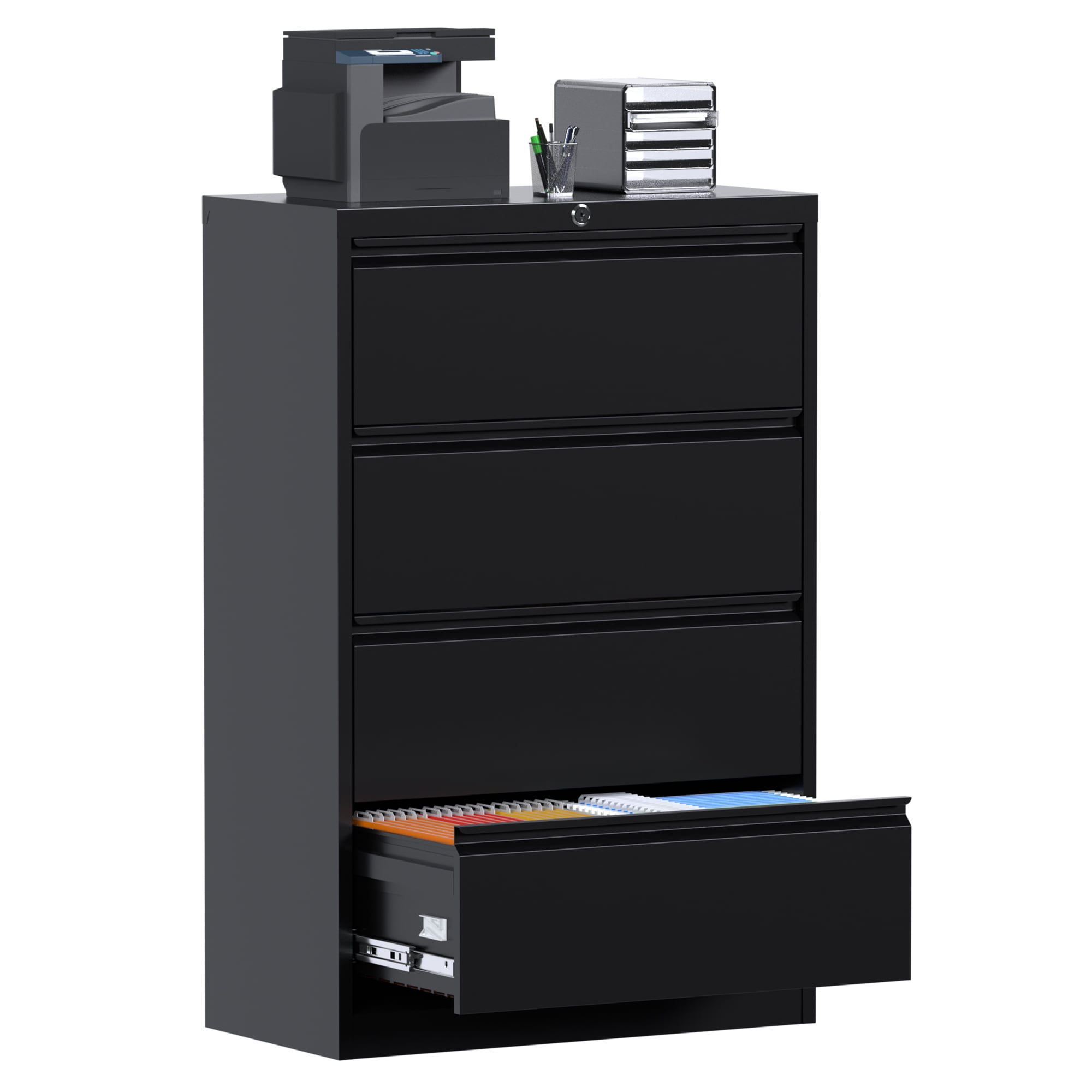 AOBABO Metal 4 Drawer Lateral File Storage Lockable Steel