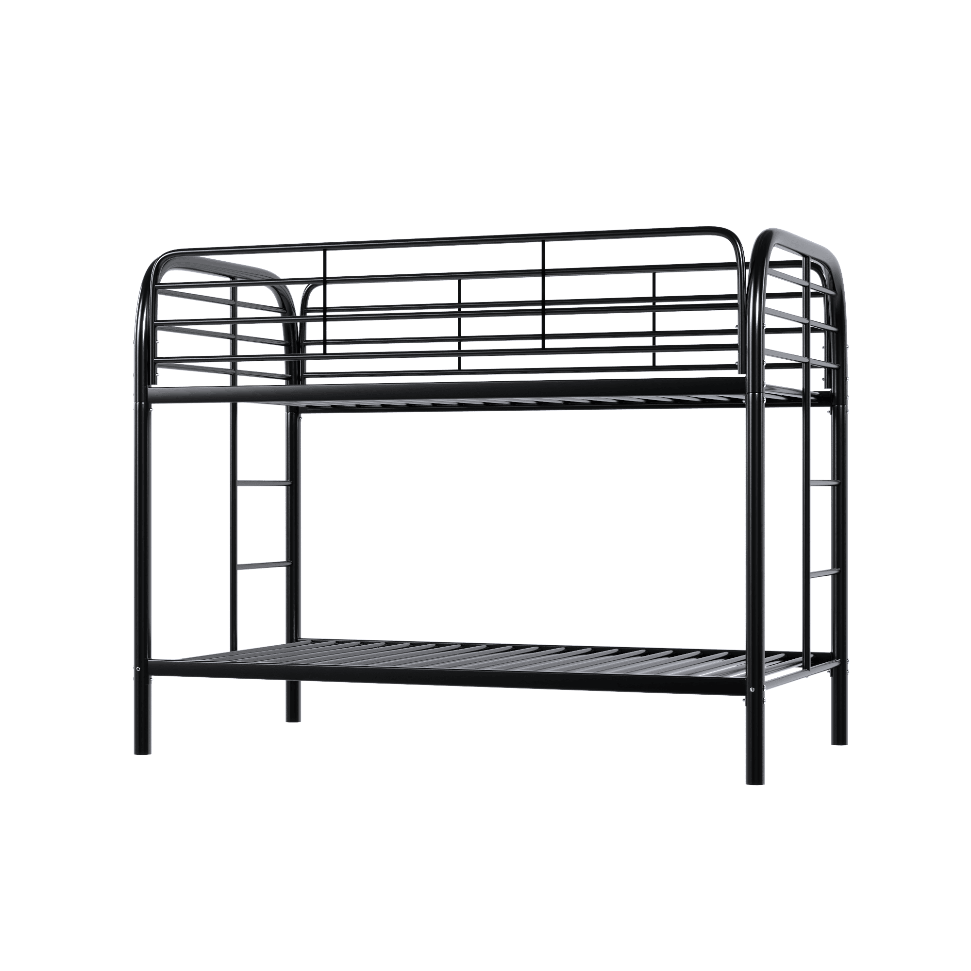 AOBABO Metal Bunk Bed,Heavy Duty Bed with Safety Guard Rails and Space