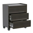 AOBABO Steel Rolling Tool Storage Chest 3 Drawer Cabinet with Wheels ...