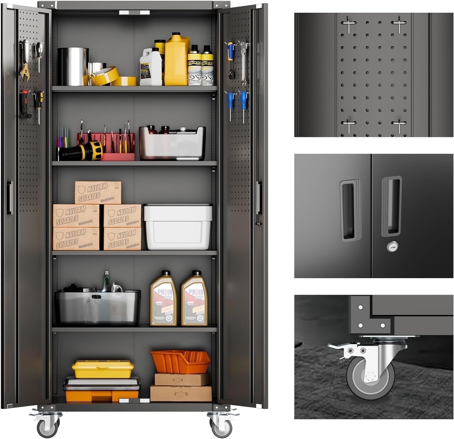 AOBABO-lack-Metal-Garage-