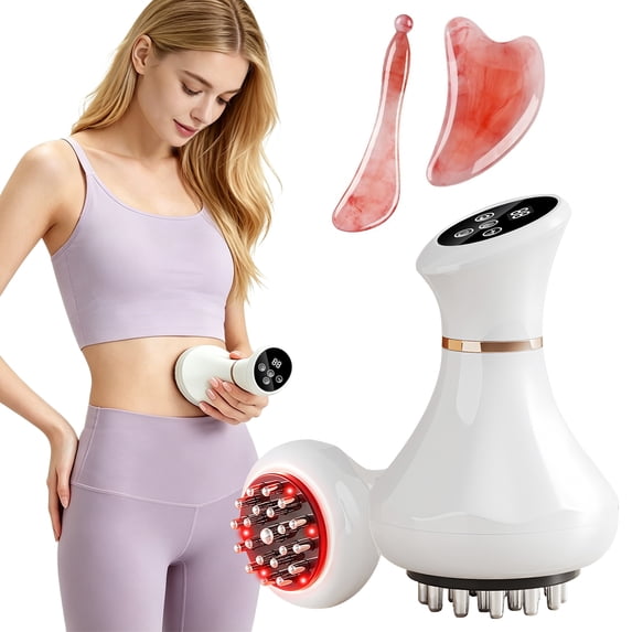 AOBAIWO Lymphatic Drainage Massager, Microcurrent Sculpting Device, Heat Light Vibration
