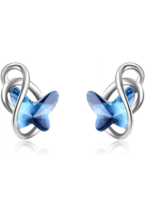 925 Sterling Silver Butterfly Earrings Hypoallergenic Earrings Stud Earrings Jewelry Gifts for Women