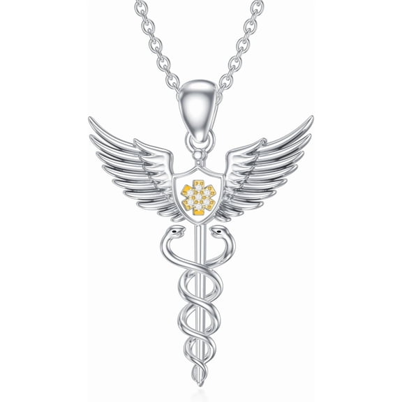 AOBOCO Black Cat Birthstone Necklace Cat on Moon Pendant Necklace Jewelry Gift for Women