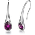 thumbnail image 1 of AOBOCO Christmas Gifts for Women, 925 Sterling Silver Crystal Earrings Drop Earrings for Women, 1 of 5