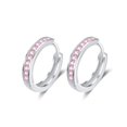 thumbnail image 1 of AOBOCO Gifts for Women, 925 Sterling Silver Hoop Earrings with Moissanite, Birthday Jewelry Gifts for Women Mom Nana Wife, 1 of 7