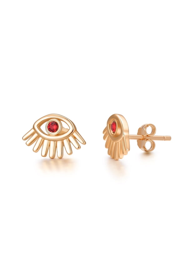 Gold Plated Evil Eye Earrings, Turkish Evil Eye Earrings, Jewelry Gifts for Women