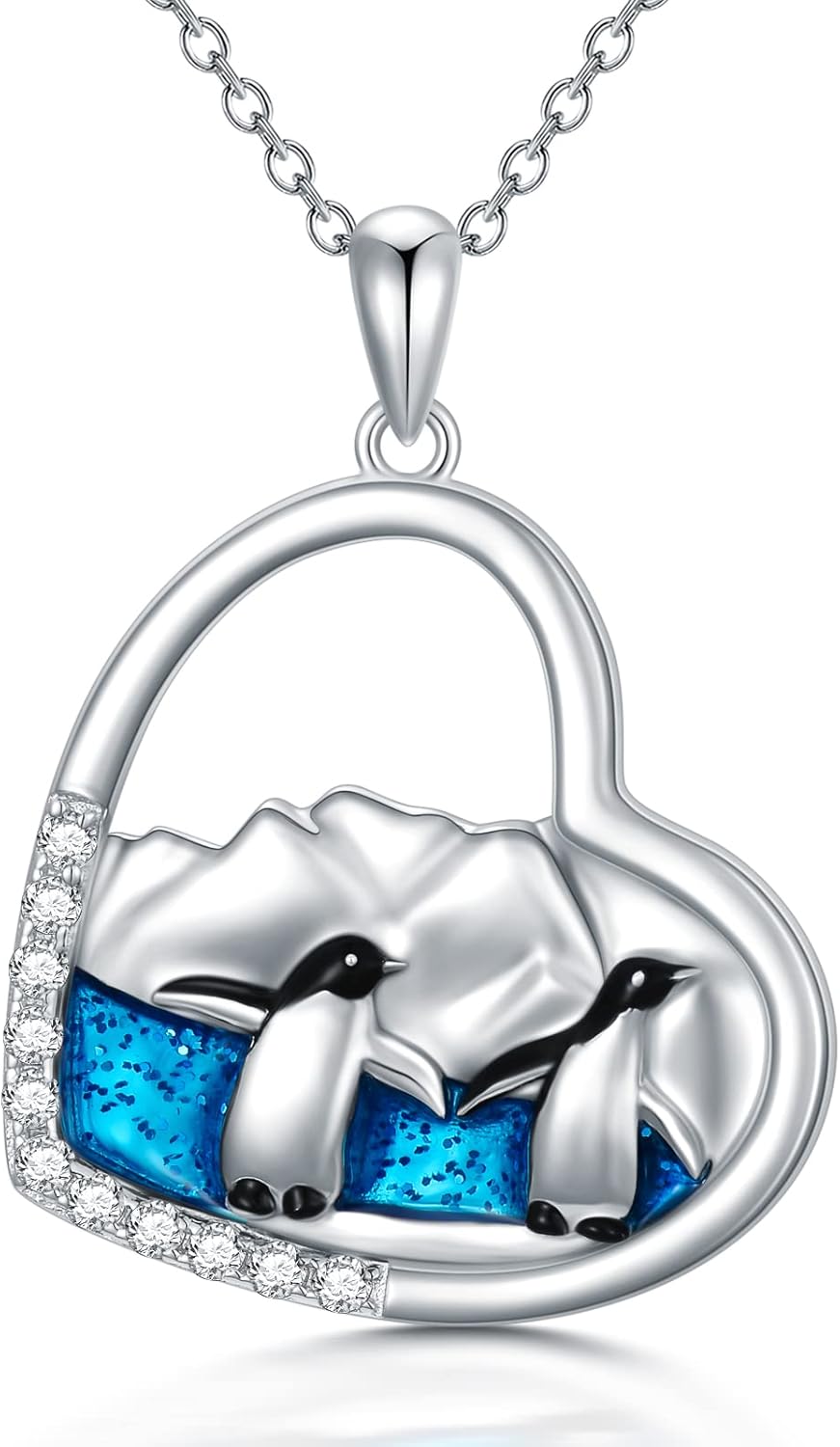 Pittsburgh Penguins Heart Pendant - Gold Plated Silver NHL Logo Pendant Necklace-368208