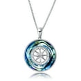 thumbnail image 1 of AOBOCO Sterling Silver Cystal Necklace Gradient Color Crystal Jewelry Gifts for Women, 1 of 5