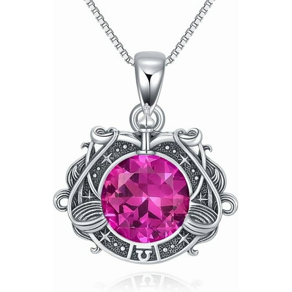 AOBOCO Zodiac Sign Necklace Celestial Constellation Necklace Horoscope Astrology Zodiac Pendant Necklace Gift for Women