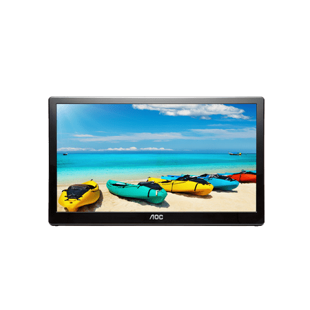 AOC - I1659FWUX 16" IPS TFT Active Matrix WLED LCD USB Powered Portable Monitor (USB) - Piano Black