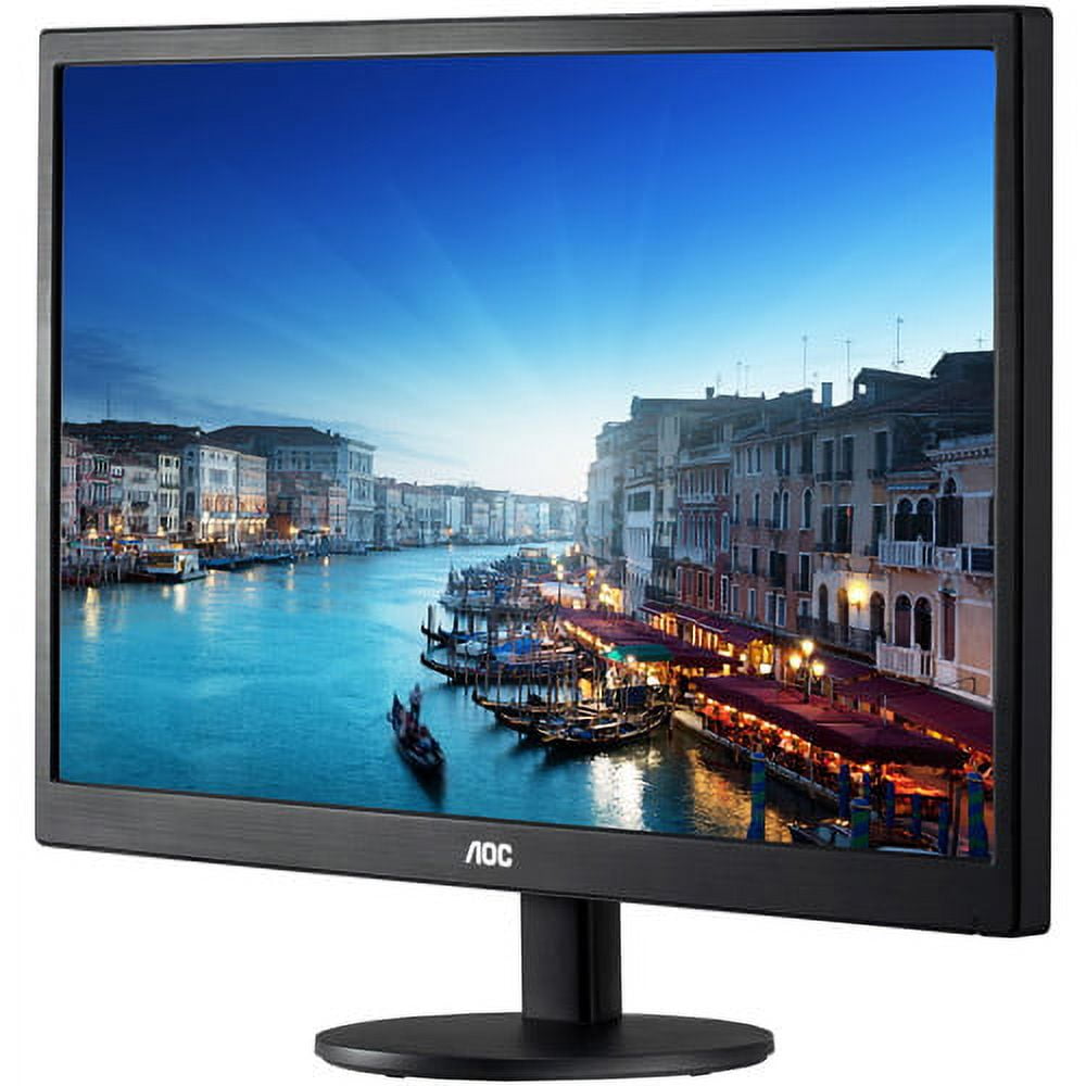 AOC E2070SWHN - Monitor de pantalla plana LED / Tamano de 20 pulgadas /  Entrada de video HDMI / VGA/ Resolucion 1600 x 900 / Brillo 200 CD / M2