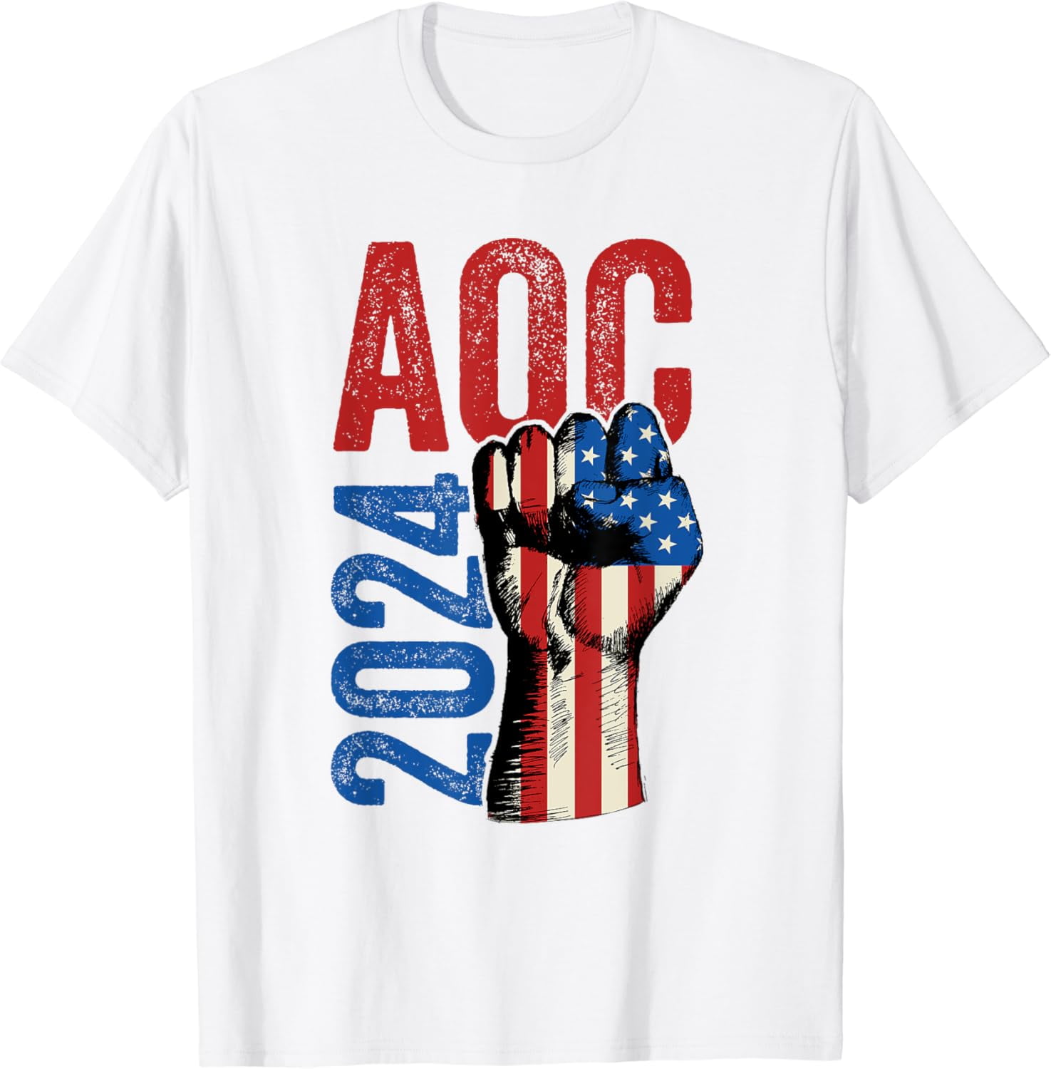 AOC 2024 for President Alexandria Ocasio Cortez Election T-Shirt ...