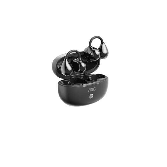AOC ACD2521 OpenEar Wireless Earbuds, Deep Bass Sound, BuiltIn Mic, TypeC Charging, for Outdoor Sports, Hiking & Office Work