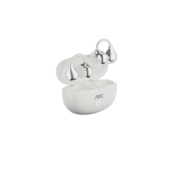 AOC ACD2521 Wireless Earbuds, 11mm Speaker, HiFi Stereo Sound, 250mAh Charging Case, TypeC Port, for Running, Fitness & Driving
