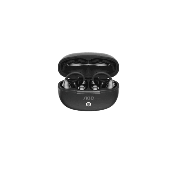 AOC ACD2521 Wireless OpenEar Sports Earbuds, 11mm Stereo Bass, Bluetooth 6.0, Builtin Microphone, for Travel, Workout and Daily Entertainment