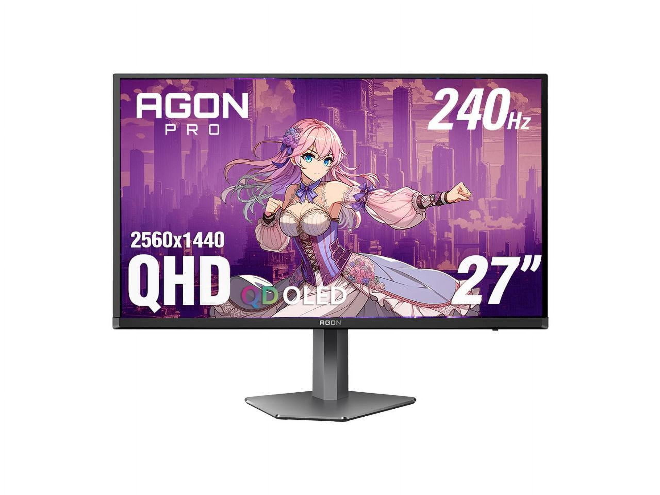 AOC 27" 240 Hz OLED QHD Gaming Monitor 2560 x 1440 (2K) sRGB (CIE1931): 147.7%, DCI-P3 (CIE1976): 110.2% AGON PRO AG276QZD2
