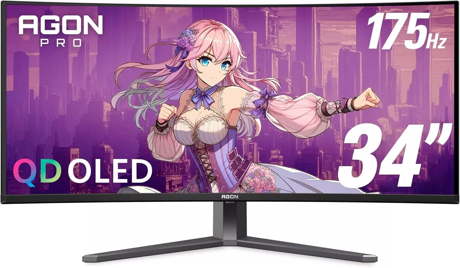 AOC AGON PRO AG346UCD 34" Class WQHD Curved Screen Gaming OLED Monitor