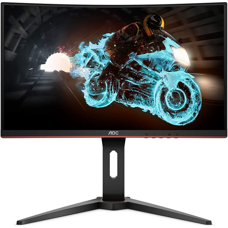 AOC C24G1A 24 Curved Frameless Gaming Monitor, FHD 1920x1080, 1500R 1ms 165Hz