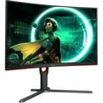 thumbnail image 1 of AOC CQ27G3S 27" Class WQHD Curved Screen Gaming LCD Monitor, 16:9, Black, Red, 1 of 8