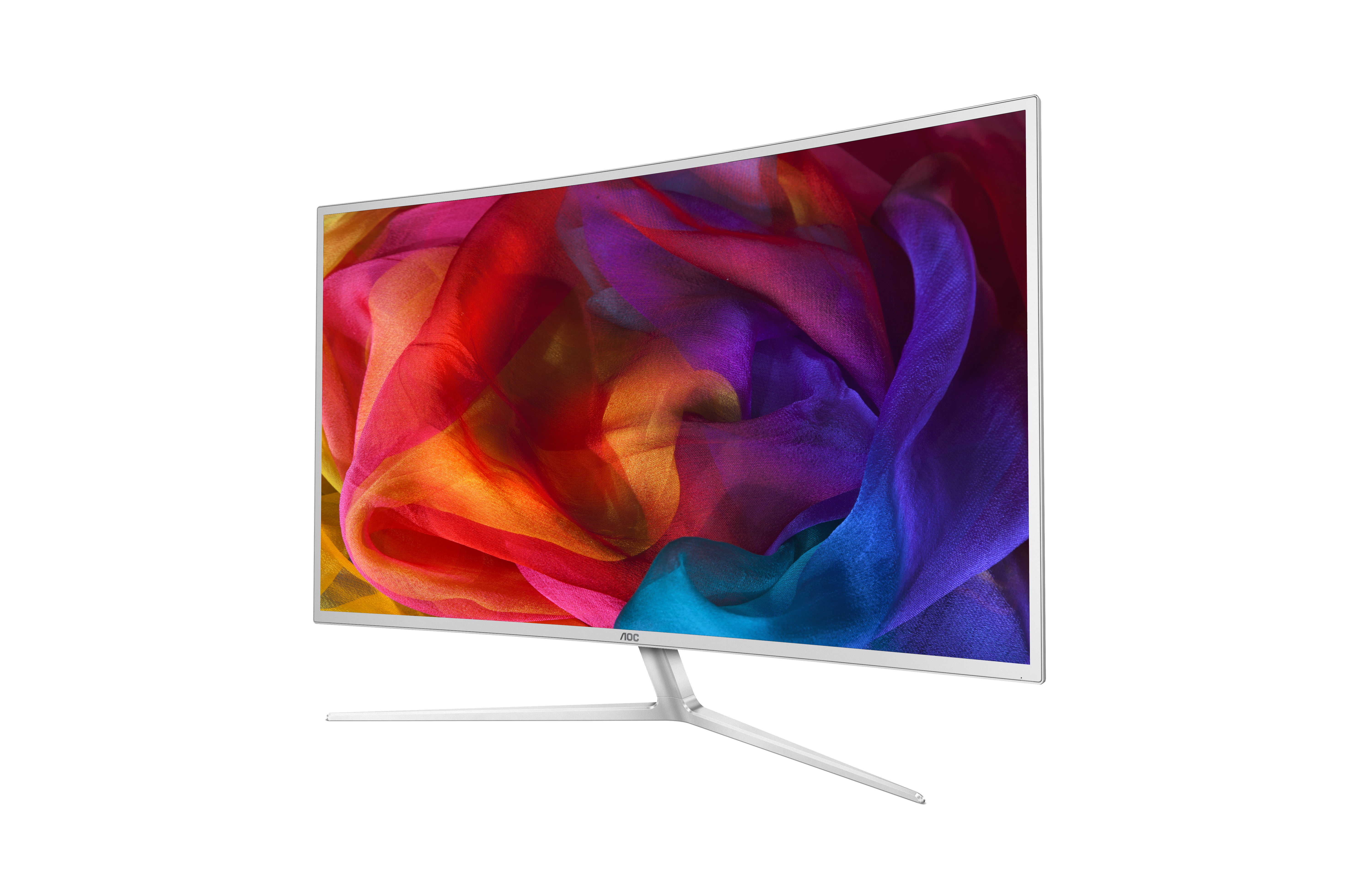 AOC Monitor 40" Curved VA Panel 4K UHD 3840x2160 Res VGA HDMI (MHL) HDMI 2.0 (MHL) DisplayPort Built-in 5Wx2 Speakers USB 3.0 x4 C4008VU8