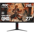 thumbnail image 1 of AOC Gaming Q27G4ZMN 27" Mini-LED Gaming Monitor, QHD Ultra Wide 1440p, 240Hz, 1ms, DisplayHDR 1000, Adaptive-Sync, 1152 Dimming Zones, Xbox/PS5/Switch Ready, 3-Year Zero-Bright-dot., 1 of 6