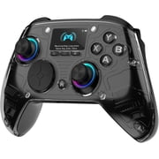 AOC Wireless Gaming Controller for PC, Steam, PS4, iOS, Android, Interactive Screen, Hall Effect Joystick and Triggers, RGB Lighting, Adjustable Vibration/Turbo, BlackNot for Xbox, PS5