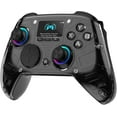 thumbnail image 1 of AOC Wireless Gaming Controller for PC, Steam, PS4, iOS, Android, Interactive Screen, Hall Effect Joystick and Triggers, RGB Lighting, Adjustable Vibration/Turbo, Black(Not for Xbox, PS5), 1 of 10
