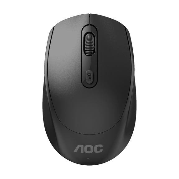 AOC MS2001 Dual-Mode Rechargeable Wireless Computer Mouse with USB-C Charging Cable, Black