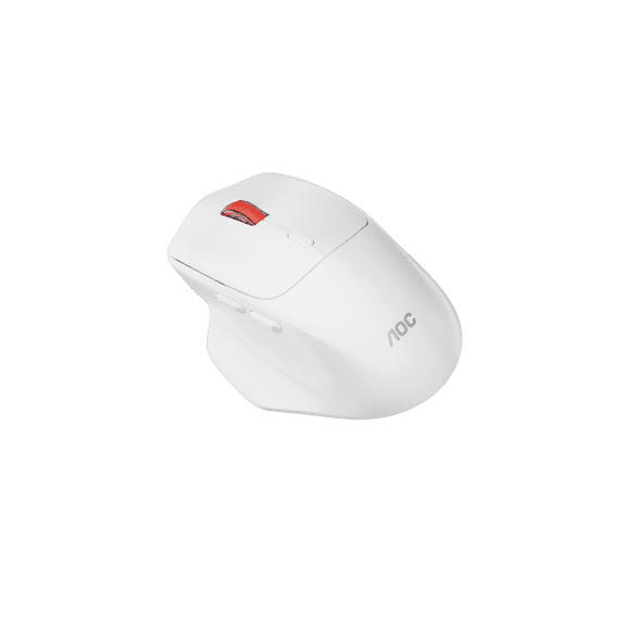AOC MS372 Wireless Ergonomic Mouse, DualMode Bluetooth & 2.4G, 6Button Adjustable DPI, Silent Click Rechargeable, For Laptop Desktop Office Gaming