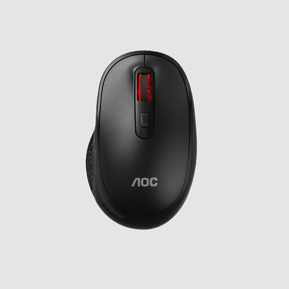 AOC MS400 2.4G Wireless Optical Computer Mouse with USB Receiver, Black