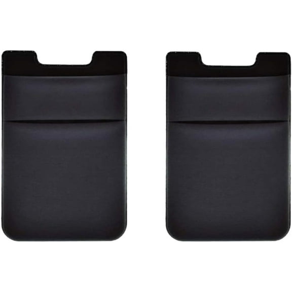 AOCGDDS 2Pack Adhesive Phone Pocket,Cell Phone Pocket Self Adhesive Card Holder Stick On Wallet Sleeve With Adhesive RFID Card ID Credit Card ATM Card Holder For IPhone Android