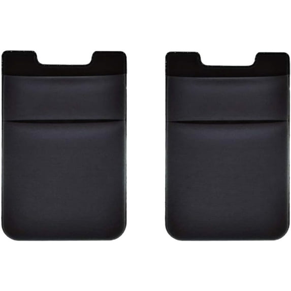 AOCGDDS 2Pack Adhesive Phone Pocket,Cell Phone Pocket Self Adhesive Card Holder Stick On Wallet Sleeve With Adhesive RFID Card ID Credit Card ATM Card Holder For IPhone Android