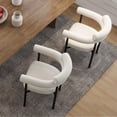 AODAILIHB White Kitchen Chairs Set of 2, Modern Dining Room Chair
