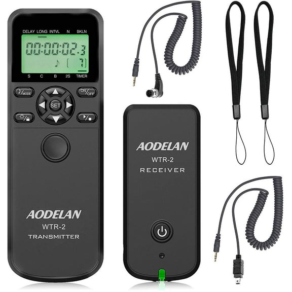 AODELAN Intervalometer Camera Wireless Timer Shutter for Nikon Z6, Coolpix P1000, P950; Replaces Nikon MC-DC2, MC-30, MC-36A