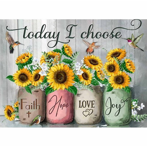 AODER 5D Diamond Painting Sunflower Art and Craft Kit