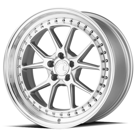 AODHAN DS08 Silver w/Machined Face DESCRIPTION: 18x8.5 / 5x114.3 / 35