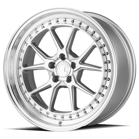 AODHAN DS08 Silver w/Machined Face DESCRIPTION: 19X9.5 / 5X114.3 / 22
